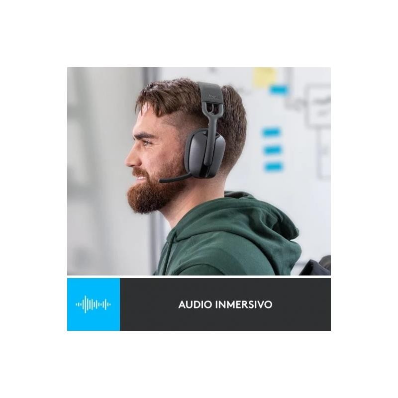 AURICULARES + MICROFONO LOGITECH ZONE VIBE 100 BLUETOOTH BLACK