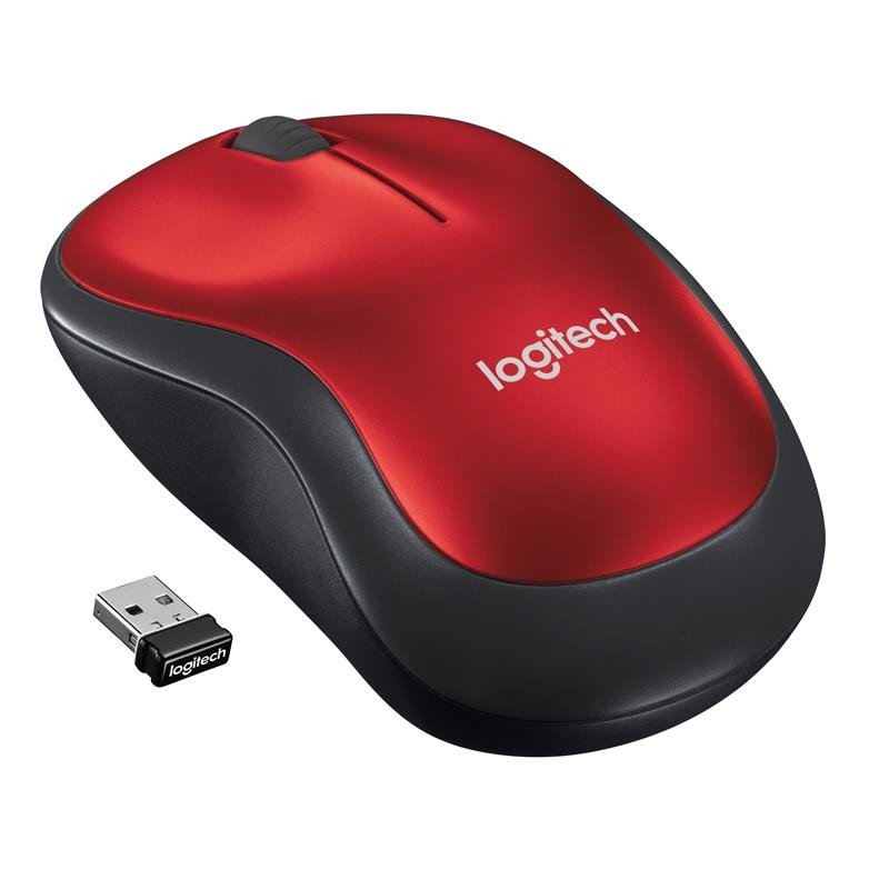 RATON LOGITECH M185 WIRELESS RED
