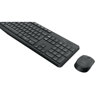 TECLADO + RATON LOGITECH MK235 WIRELESS BLACK