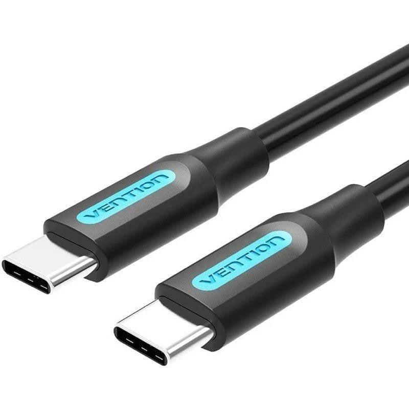 CABLE USB-C VENTION TIPO USB-C/M - USB-C/M 3A PD60W 0.5M