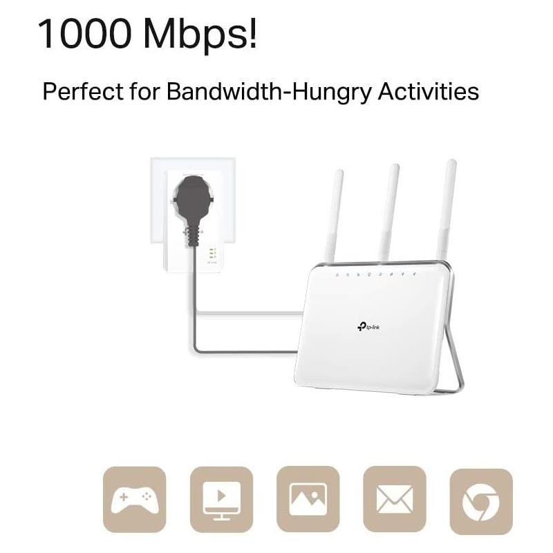 POWERLINE TP-LINK TL-PA7017P KIT ETHERNET 2UDS + ENCHUFE