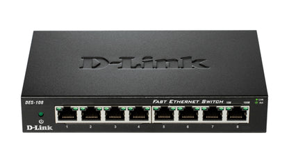 D-Link 8P 10/100 Metallic Switch (DES-108)