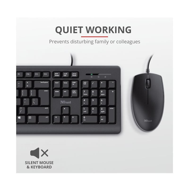 TECLADO + RATON TRUST TKM-250 USB