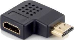 Adaptador desde HDMI macho a HDMI hembra acodado 90 equip