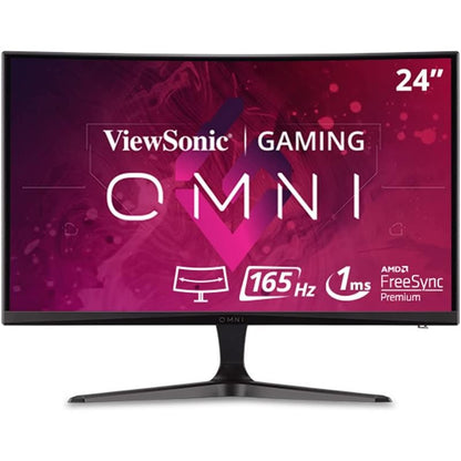 MONITOR VIEWSONIC 24" CURVO LED FHD HDMI DP 165Hz 3YR GARANTIA