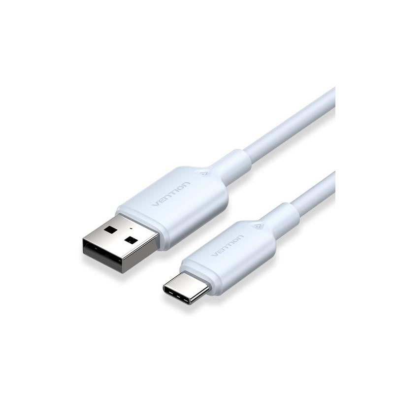 CABLE VENTION USB-A - USB-C 3A 60W 1M TRENZADO BLUE