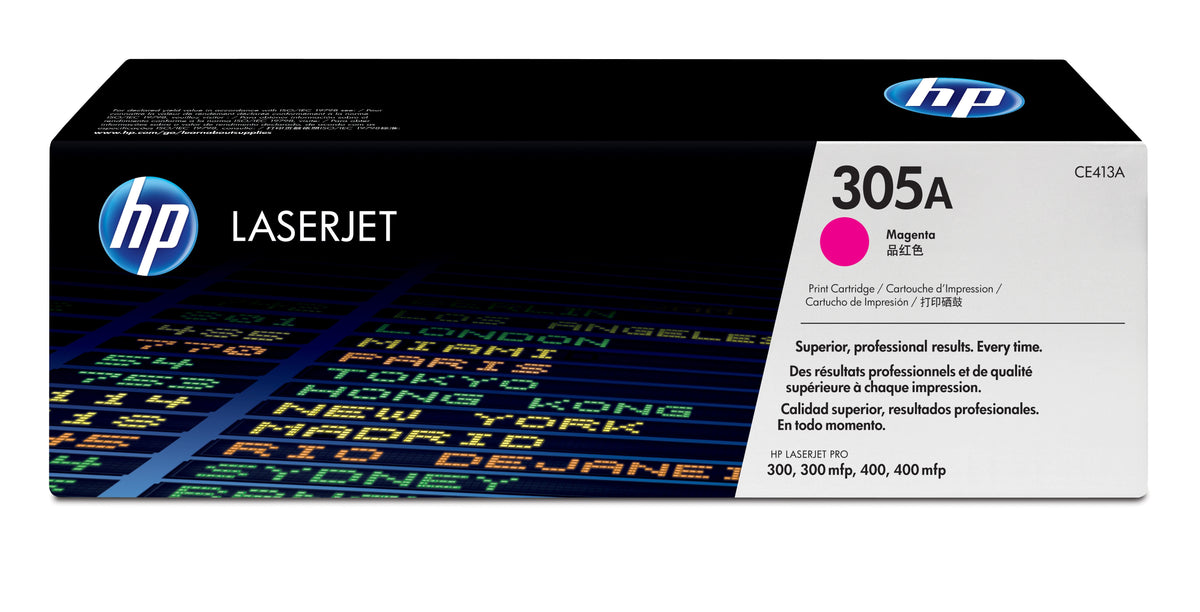 HP CE413A Magenta Cartucho de Toner Original - 305A. 2.600 Paginas