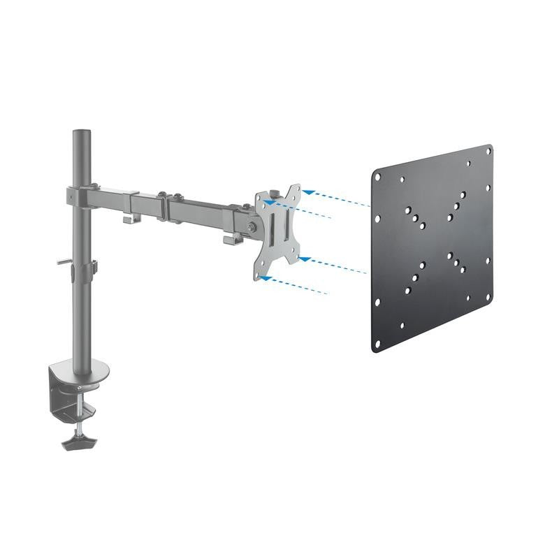 ADAPTADOR MONITOR VESA TOOQ 50x50 - 200x200 HASTA 30KG 23"-45" BLACK