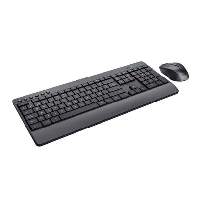 TECLADO + RATON TRUST TREZO WIRELESS BLACK ECO