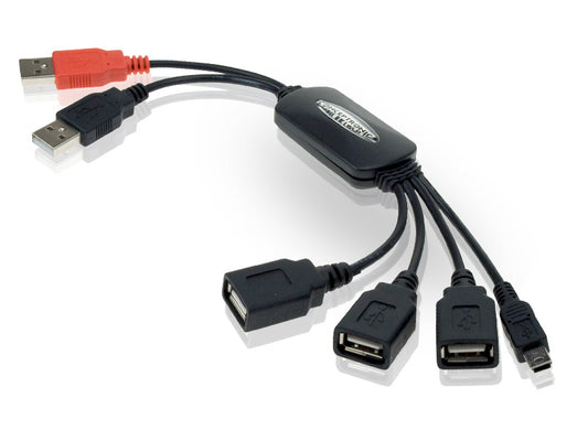 CONCEPTRONIC Hub 1xMiniUSB-B 4xUSB 2.0 Black (CFLEXHUB)