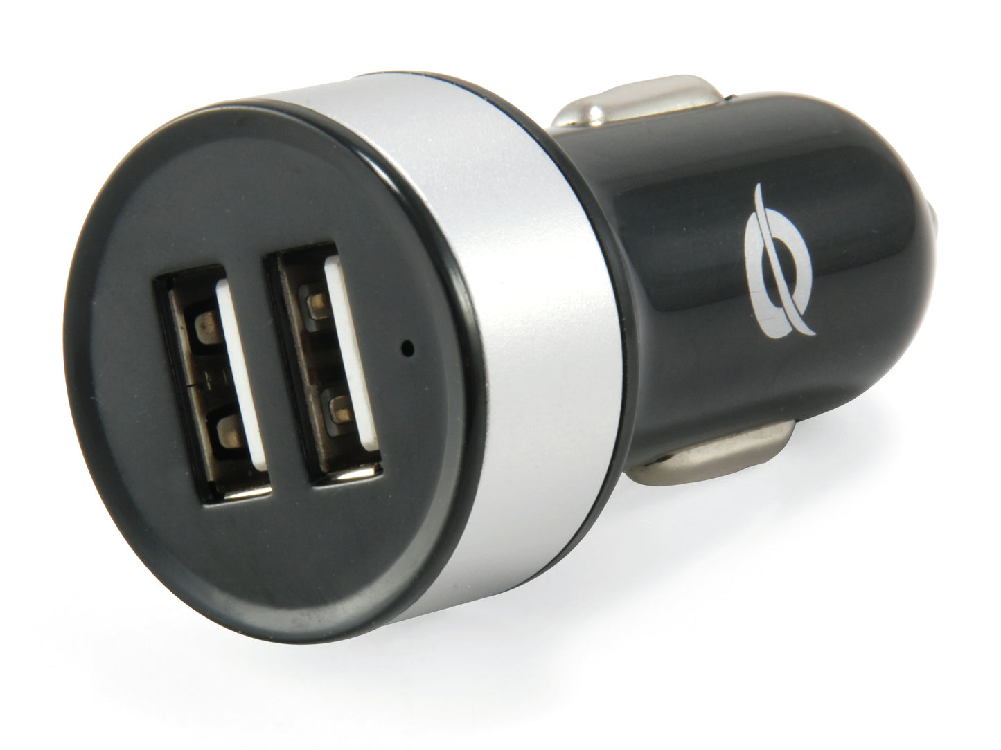 Cargador CONCEPTRONIC Coche 2xUSB 2.0 Negro (CUSBCAR2A)