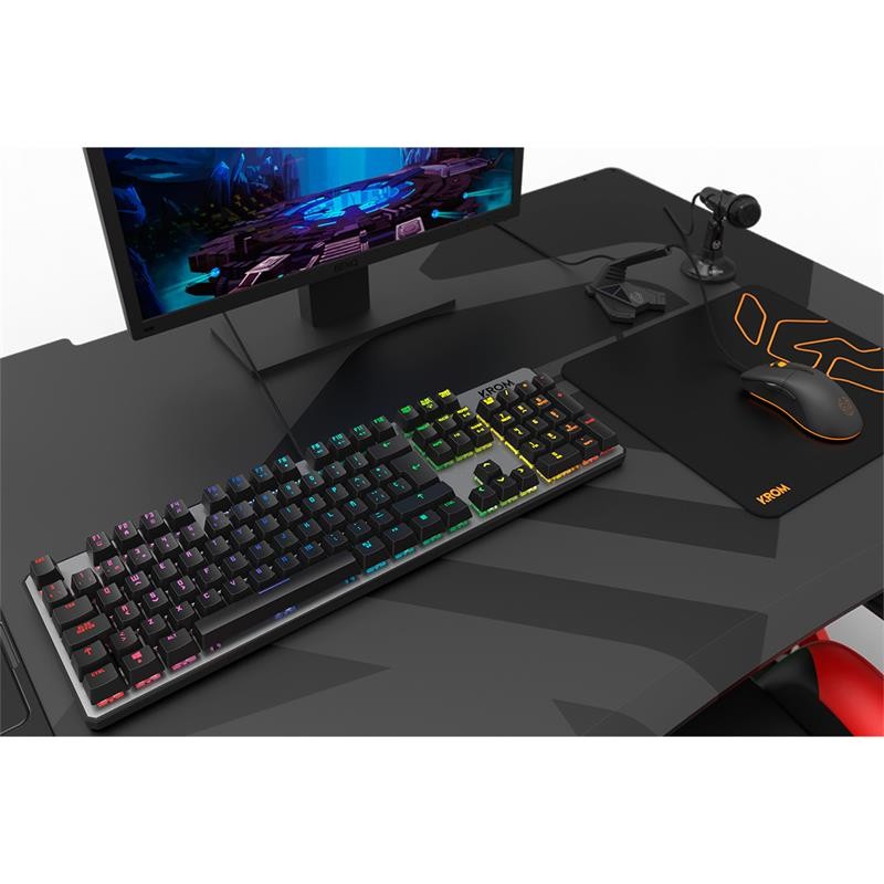 TECLADO GAMING KROM KERNEL MECANICO USB RGB RETROILUMINADO