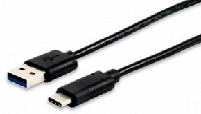 Cable desde USB-C macho a USB-A macho 3.1  longitud 1 metro (para carga de 3a o datos 5gb/s)