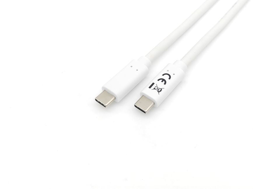 Cable EQUIP USB-C/M a USB-C/M 2m Blanco (128362)
