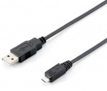 Cable desde USB-A macho a micro USB macho longitud 1 metro