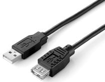 Cable desde USB-A macho 2.0 a USB hembra 2.0 longitud 1.8 metros