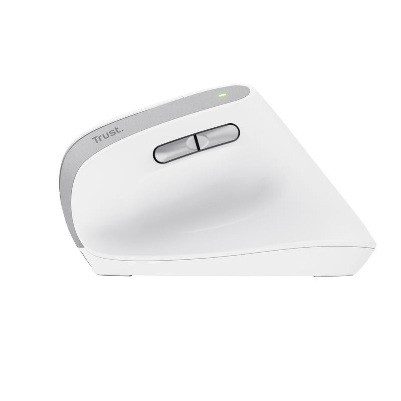 RATON TRUST BAYO II ERGONOMICO ECO 2400 DPI WIRELESS RECARGABLE WHITE