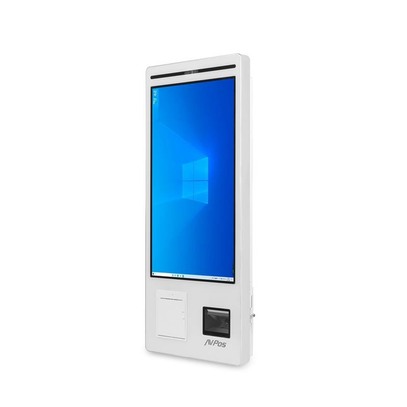 KIOSKO AUTOSERVICIO AVPOS SUELO 27" I5 10TH/8GB/256GB/WIFI/PRINTER/2D WHITE