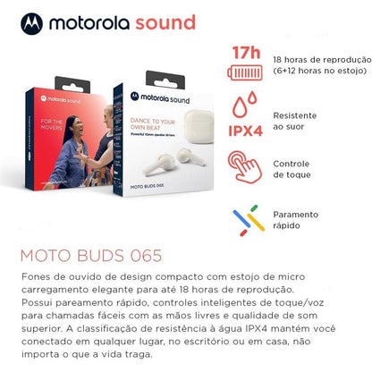 AURICULARES MOTOROLA MOTO BUDS 065 IN EAR ANC BLUETOOTH 5.3 BLACK
