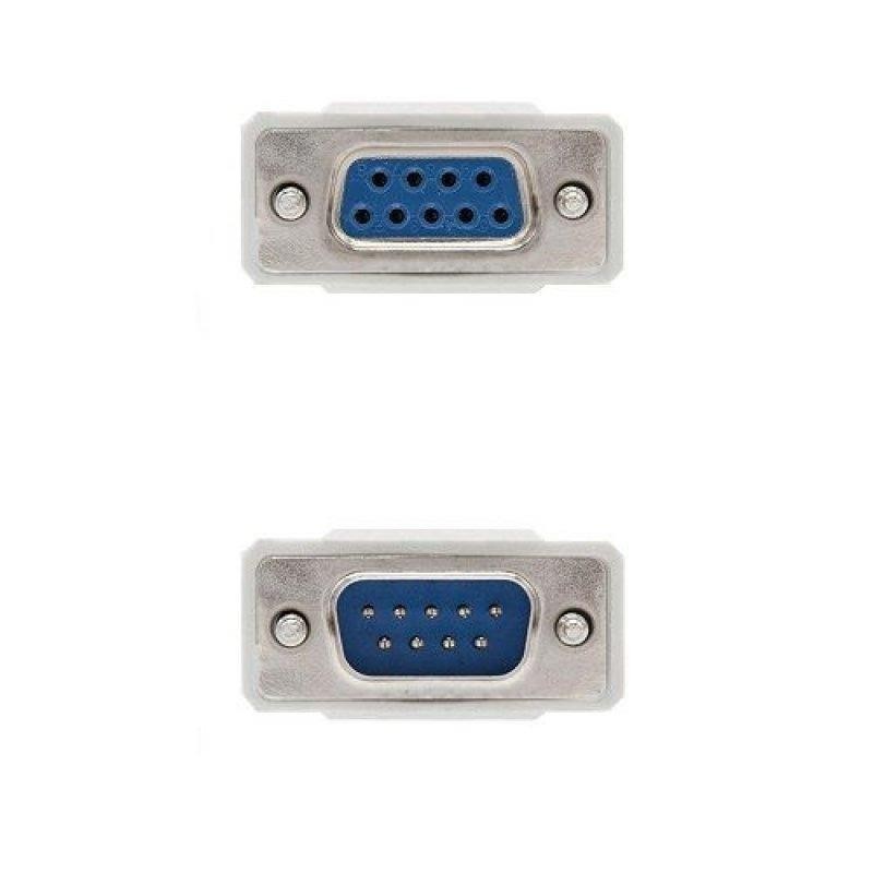 CABLE SERIE NANOCABLE RS232 DB9/M - DB9/H 3M WHITE
