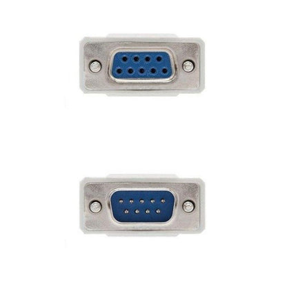 CABLE SERIE NANOCABLE RS232 DB9/M - DB9/H 3M WHITE