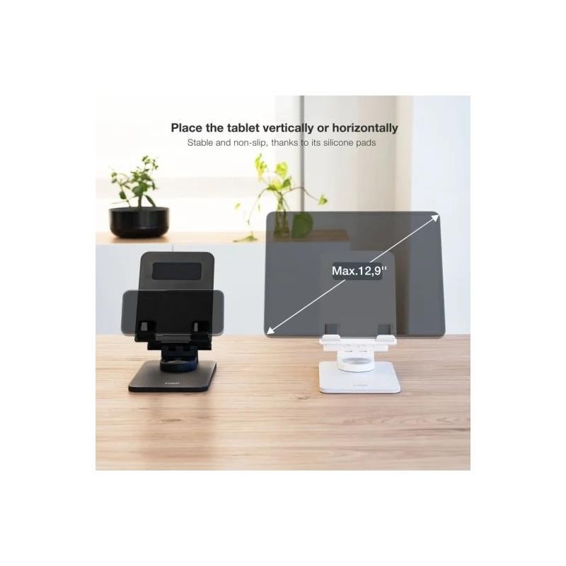 SOPORTE SOBREMESA TOOQ AJUSTABLE PARA SMARTPHONE/TABLET HASTA 13 BLACK