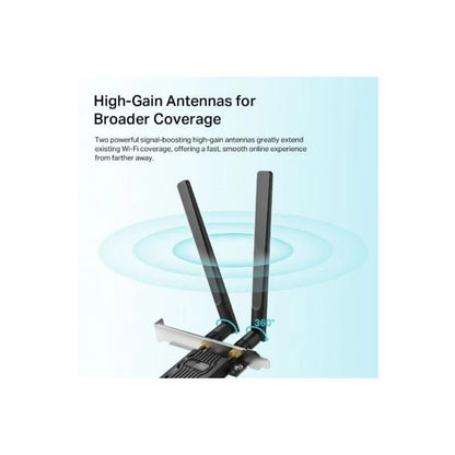 WIRELESS ADAPTADOR PCIE TP-LINK ARCHER TX20E DUAL BAND AX1800 WIFI6 BT 5.2