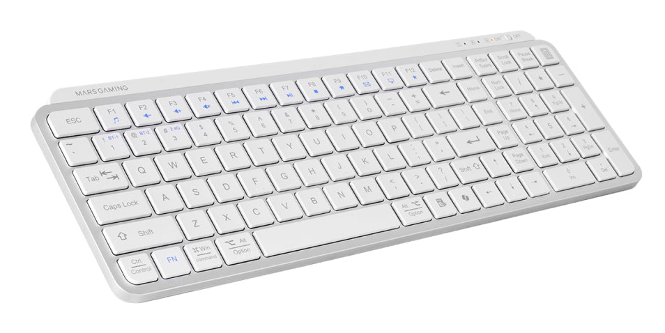Mars Gaming RF BT Keyboard White (MKSILENKEYSWES)