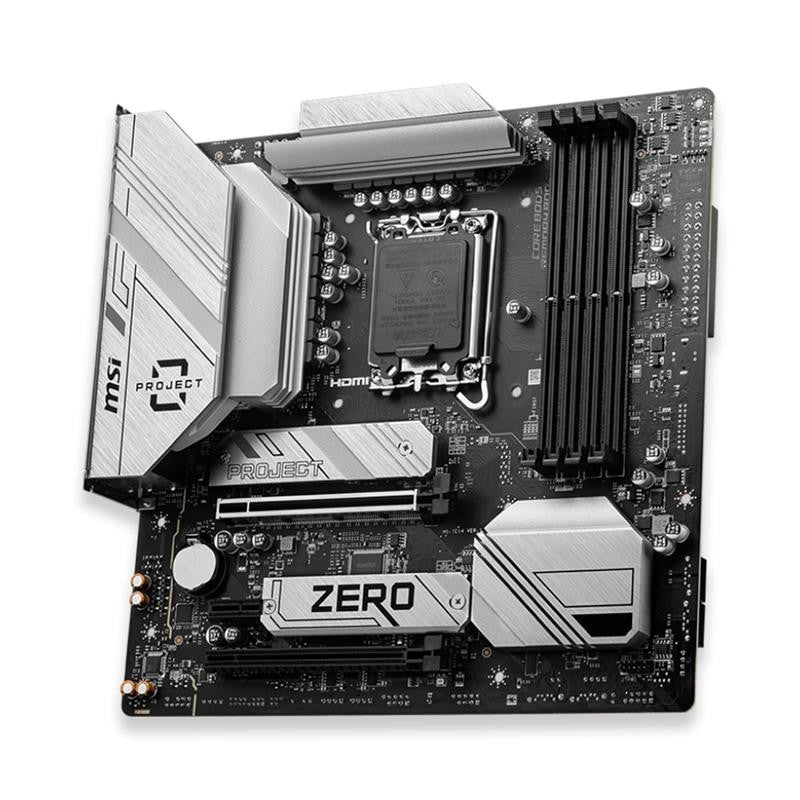 PLACA BASE MSI PRO B760M-PROJECT ZERO MATX 4XDDR5 HDMI + DP