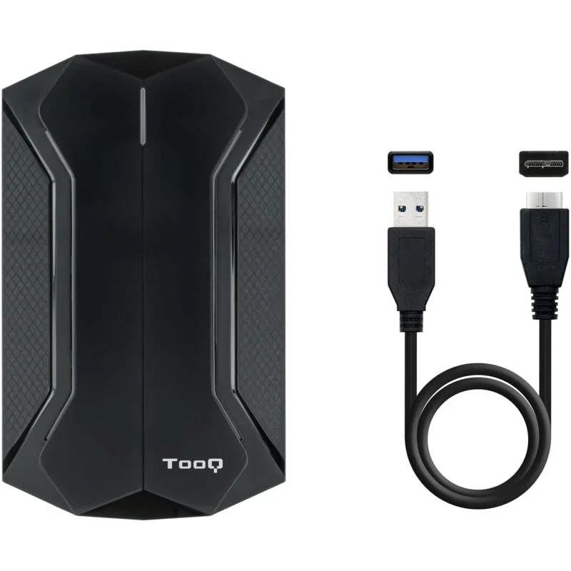 CAJA EXTERNA TOOQ  GAMING 2.5 SSD SATA USB RGB BLACK