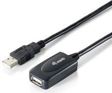 Cable desde USB-A macho 2.0 a USB hembra 2.0 longitud 5 metros intercambiable en caliente plug-and-play con alimentacion de bus USB