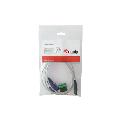 Adaptador EQUIP USB-A a DB9 Cable 1.5m Gris (133387)