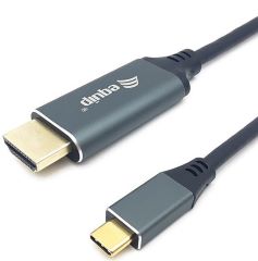 Cable desde USB-C macho a HDMI macho longitud 2 metros compatible con thunderbolt 3 soporta resoluciones de video de hasta 4k/60hz instalacin plug-and-play se necesita un puerto USB-C con modo alternativo DISPLAYPORT