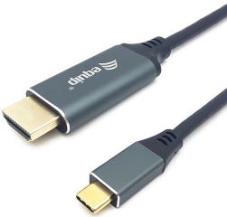 Cable desde USB-C macho a HDMI macho longitud 3 metros compatible con thunderbolt 3 soporta resoluciones de video de hasta 4k/60hz instalacin plug-and-play se necesita un puerto USB-C con modo alternativo DISPLAYPORT