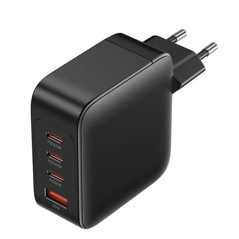 CARGADOR DE PARED VENTION GAN 3XUSB-C USB -A 140W BLACK +