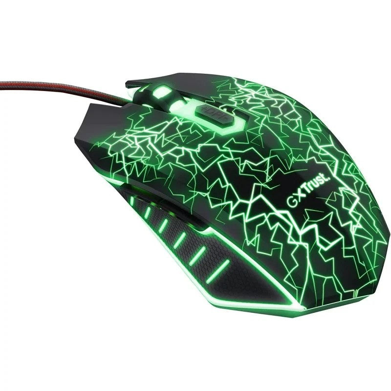 RATON TRUST GAMING GTX 105X IZZA USB 400DPI RGB BLACK