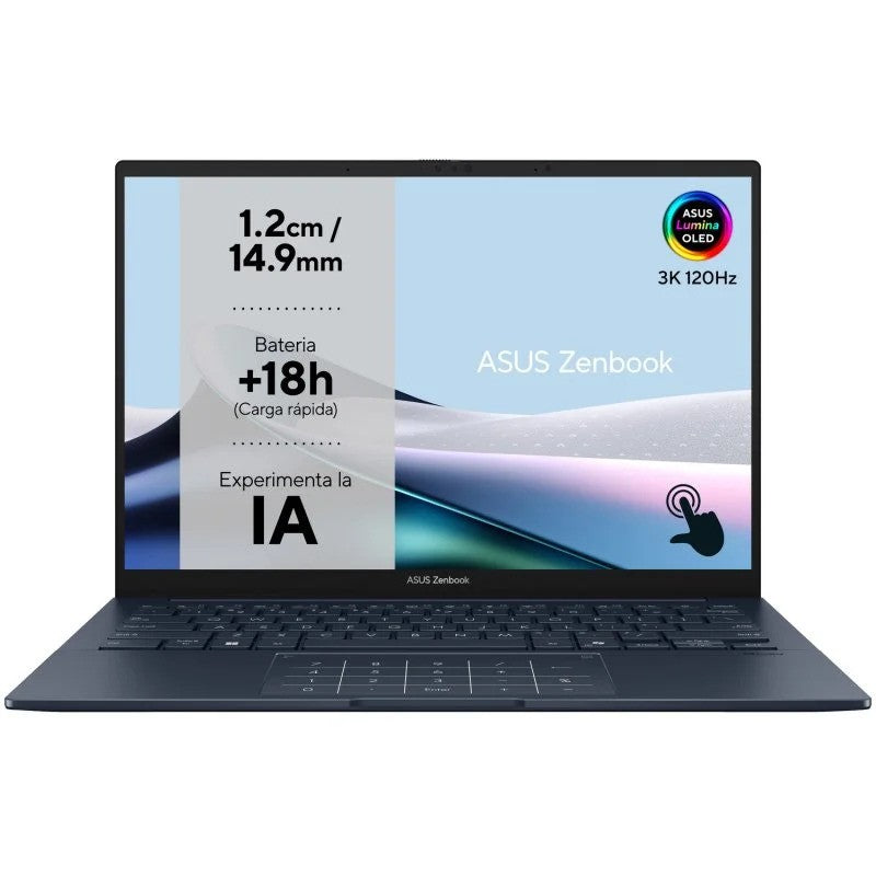 PORTATIL ASUS ZENBOOK 14 ULTRA 7 255H/16GB/SSD1TB/14" TACTIL /OLED/W11PRO