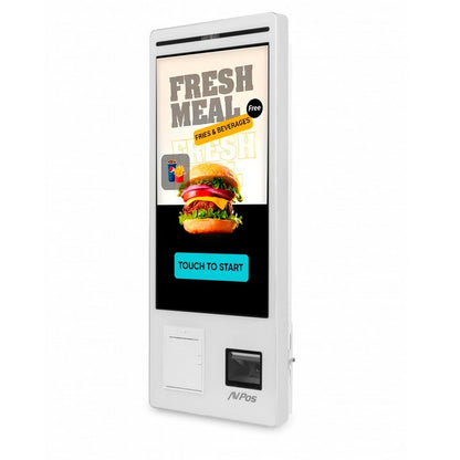 KIOSKO AUTOSERVICIO AVPOS SUELO 27" I5 10TH/8G/256G/WIFI/PRINTER/2D/W11P WH