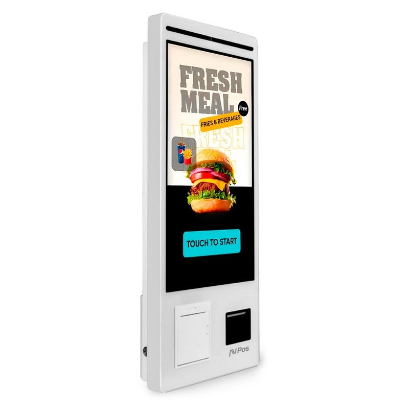 KIOSKO AUTOSERVICIO AVPOS SUELO 27" I5 10TH/8G/256G/WIFI/PRINTER/2D/W11P WH
