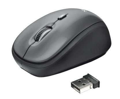 Ratón Trust Yvi Óptico Wireless RF 1600dp Negro (18519)