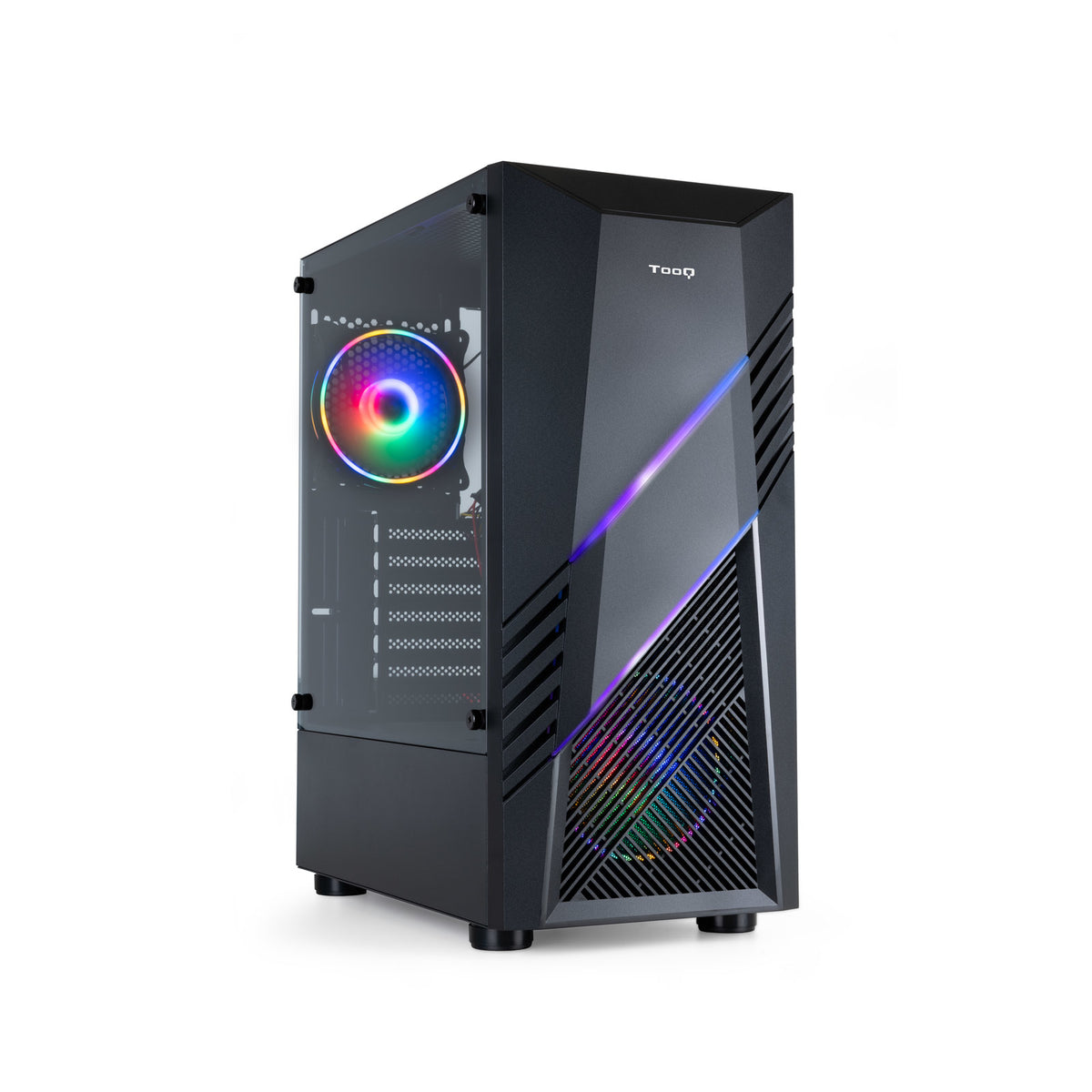 Caja Gaming TooQ Biohazard ATX mATX Negra (TQGCC102-B)