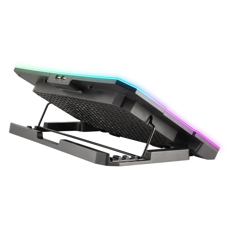 SOPORTE + VENTILADOR NOTEBOOK NGS HEROSTAND RGB BLACK + SOPORTE SMARTPHONE