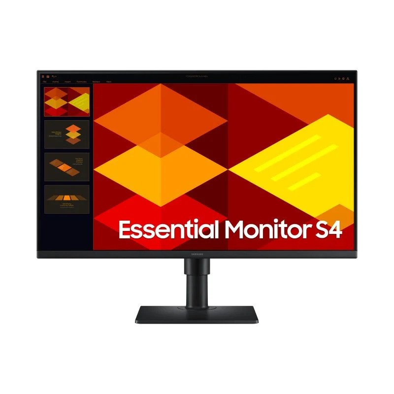 MONITOR SAMSUNG ESSENTIAL S4 27" IPS 100HZ MULTIMEDIA ERGONOMICO DP HDMI BLACK