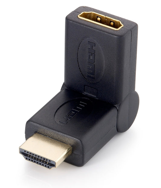 HDMI Male to HDMI Female Swivel Adapter 45 deg
