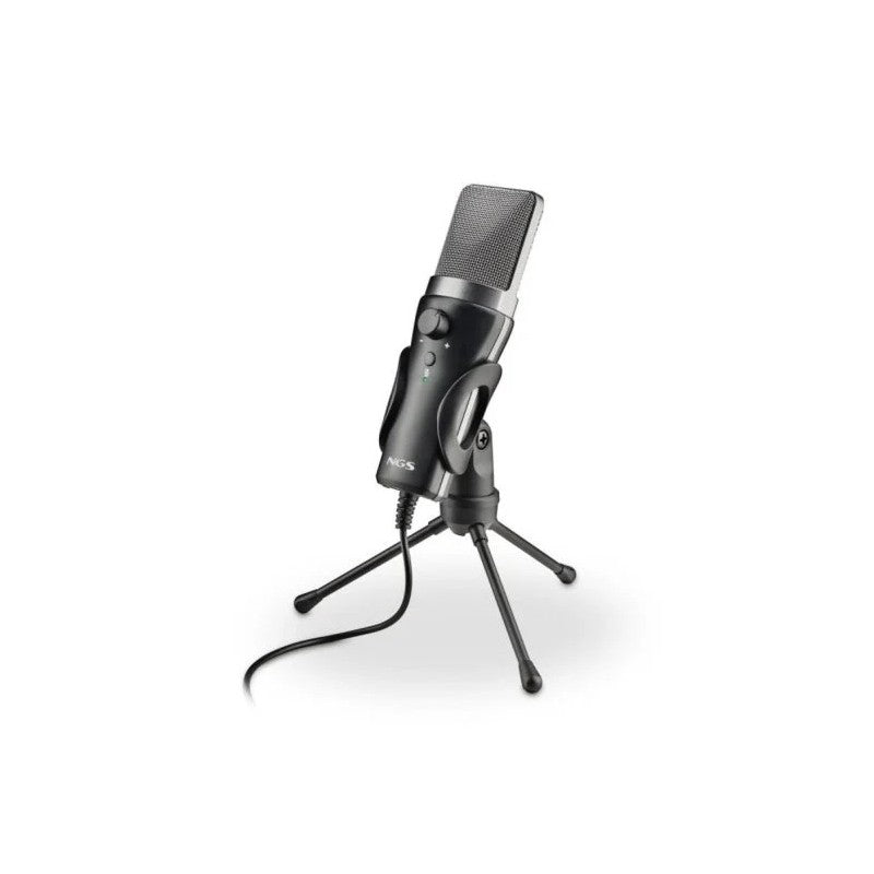 MICROFONO NGS MS120USB USB TRIPODE BLACK