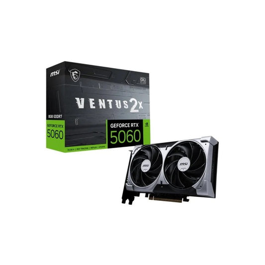 TARJETA DE VIDEO NVIDIA MSI RTX 5060 VENTUS 2X OC 8GB GDDR7 PCIE 5.0
