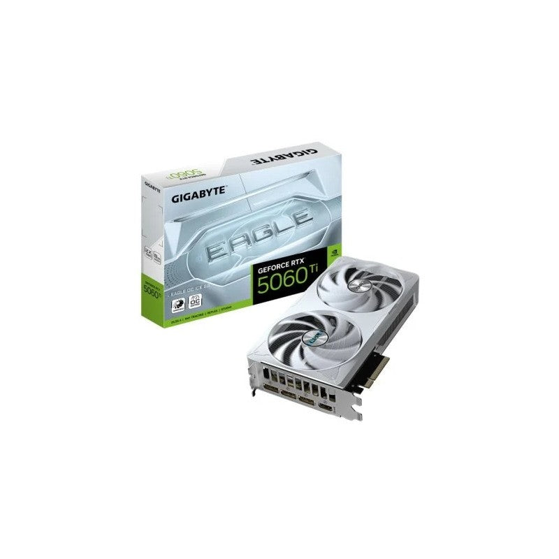 TARJETA DE VIDEO NVIDIA GIGABYTE RTX5060 EAGLE OC ICE 8GB GDDR7 PCIE 5.0 WHITE