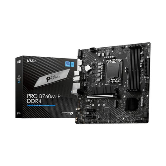 PLACA BASE MSI B760M-P MATX DDR4 VGA + HDMI + DP