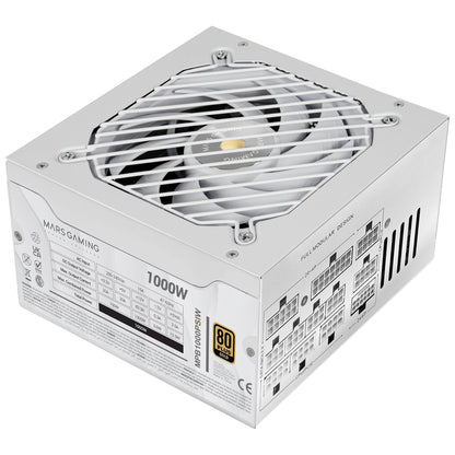 Mars Gaming 1000W 80+ Gold White PSU (MPB1000PSIW)