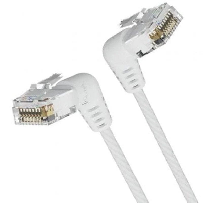 CABLE DE RED CAT.6A UTP 0.5M VENTION CABEZA ROTATORIA 360º  WHITE